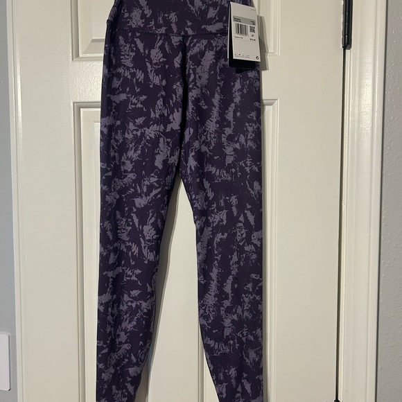 Nike Purple and White Training Leggings - Picture 1 of 3